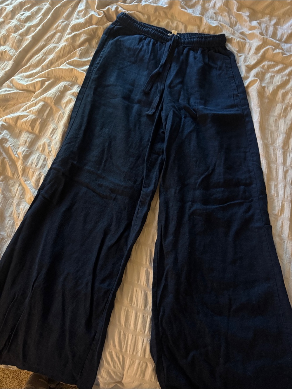 Max Studio Navy Wide Leg Pants